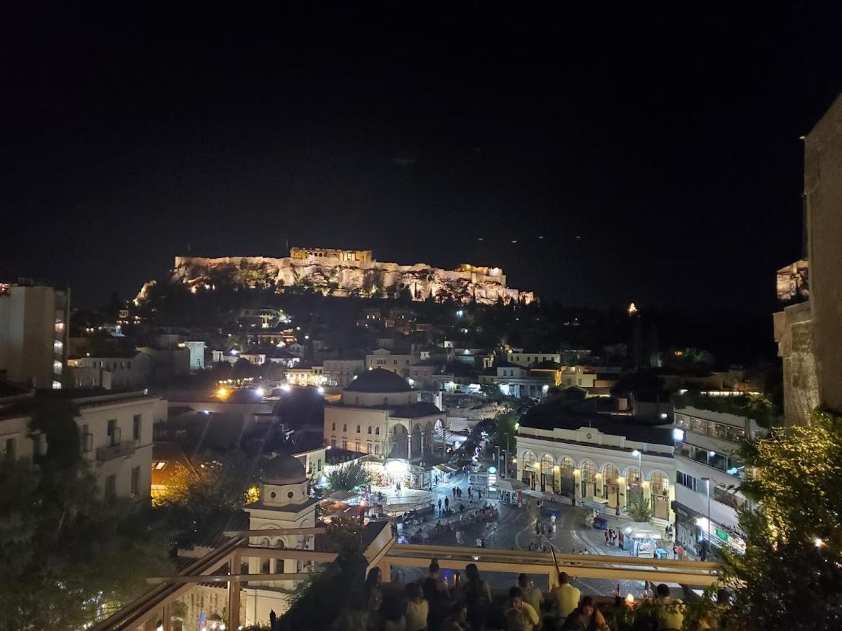 אתונה Sunny Studio With Parthenon View Balcony מראה חיצוני תמונה