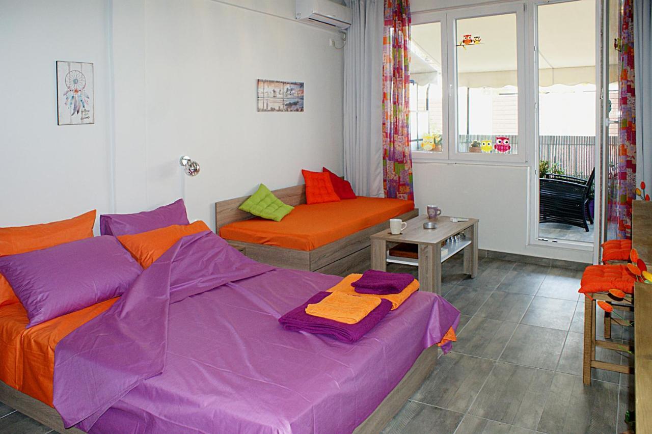 אתונה Sunny Studio With Parthenon View Balcony מראה חיצוני תמונה